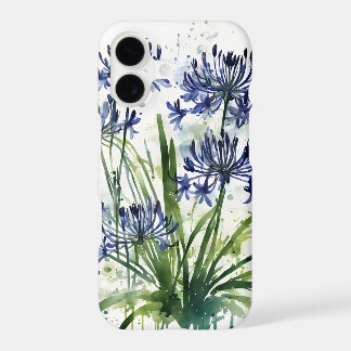 Agapanthus - Fleurs aquarelle housse iPad mini