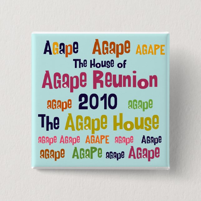 Agape Button Square (Front)
