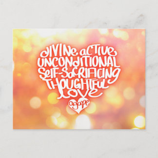 Agape Love Postcard