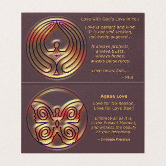 AGAPE LOVE - WITNESSING CARD
