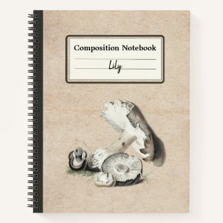Agaricus Augustus Mushroom Personalized Comp Notebook