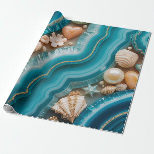 Agate and Geode Wrapping Paper