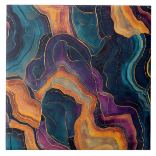 Agate Art Ceramic Tile