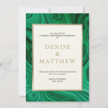 Agate Collection Amazon Green Invitation