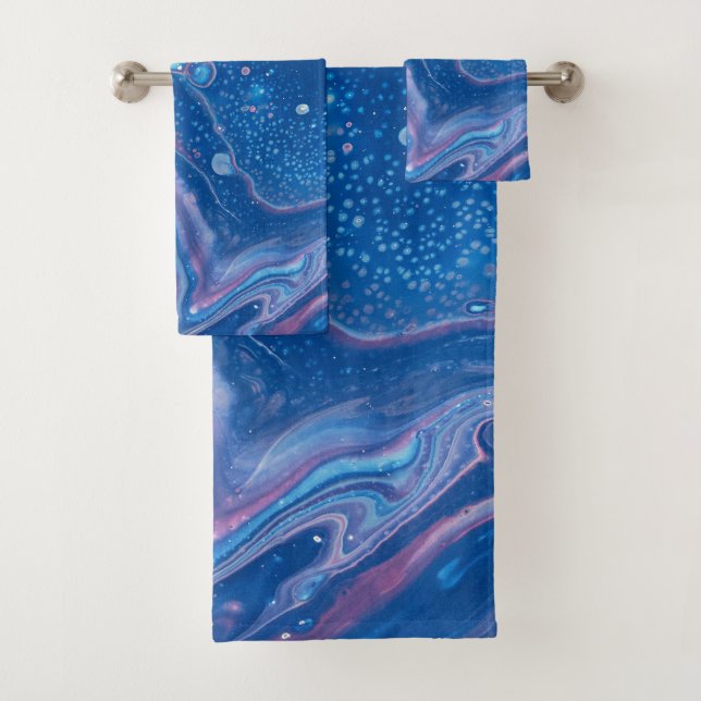 Agate de marbre bleu et rose Résumé (En situation)