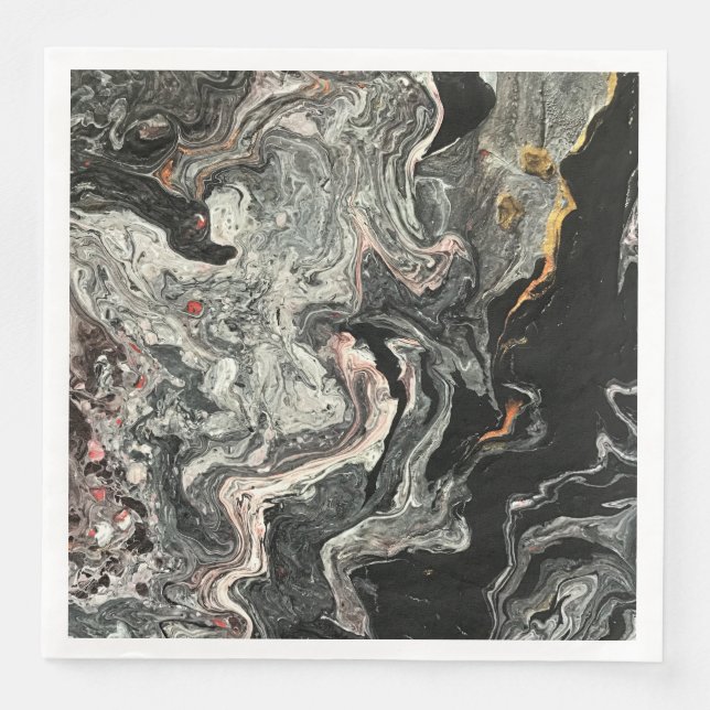 Agate Fluid Marble Napkin (Front)