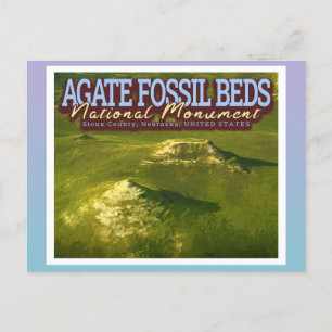 AGATE FOSSIL BEDS NATIONAL MONUMENT - NEBRASKA USA POSTCARD