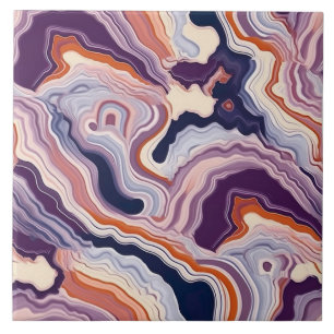 Agate Geode Endless Pattern Tile
