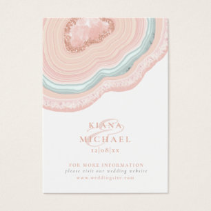 Agate Geode Parties scintillant Site Web Rose Gold