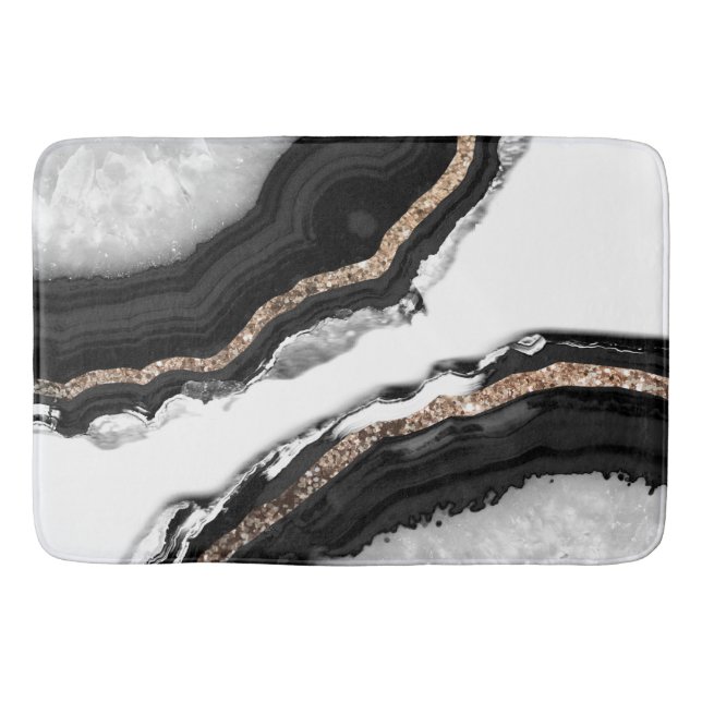 Agate Glitter Glam #2 #gem Bath Mat (Front)