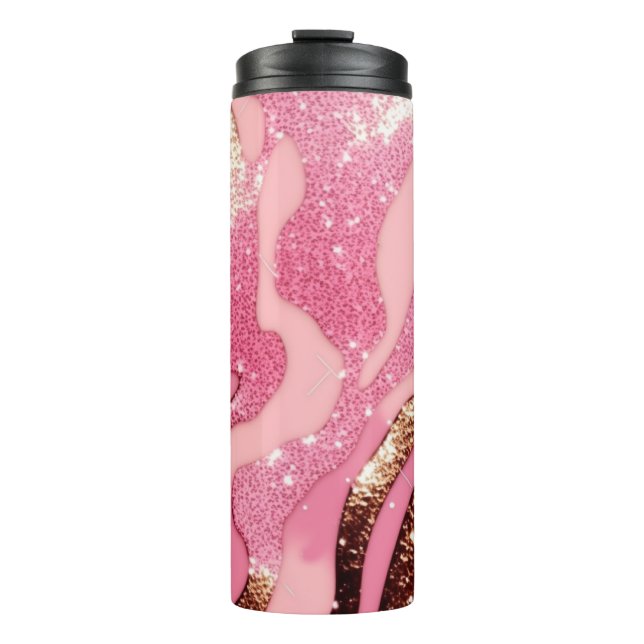 Agate Glitter Thermal Tumbler 12oz (Front)