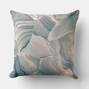 Agate Glow Throw Pillow