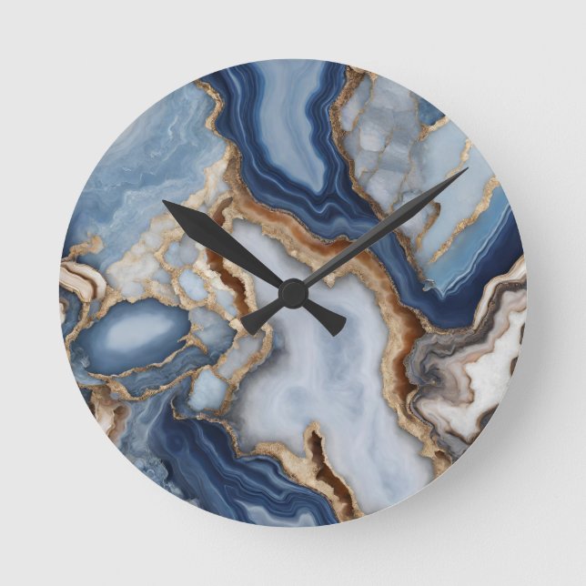 Agate Marble Wall Clock (Front)