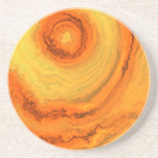 AGATE ORANGE & GOLD COASTER