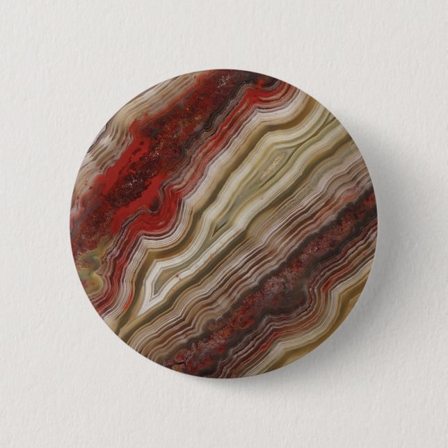 Agate Pattern 2 Inch Round Button (Front)