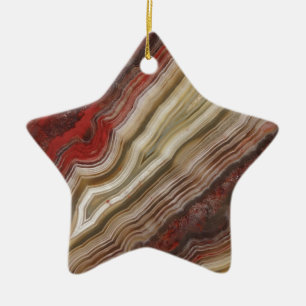 Agate Pattern Ceramic Ornament