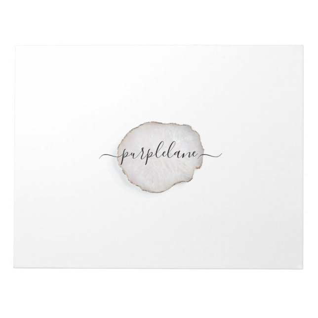 Agate Personalized Notepad (Front)
