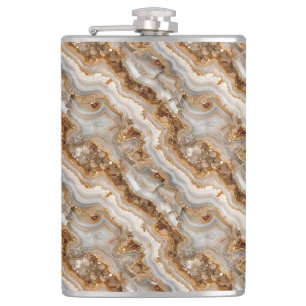 Agate Print Flask
