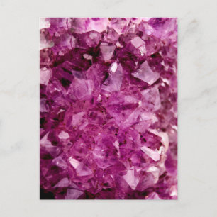 Agate Purple Crystal Postcard
