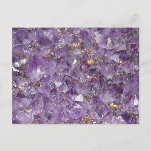 Agate Purple Crystal Postcard (Front)