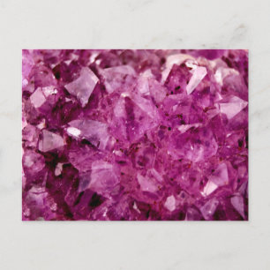 Agate Purple Crystal Postcard