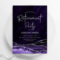 Agate Purple Silver Retirement Party
