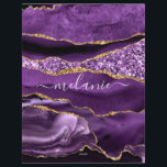 Agate Purple Violet Gold Glitter Geode Custom Name Letterhead<br><div class="desc">Agate Purple Violet Gold Glitter Geode Custom Name Sparkle Marble Personalized Birthday - Anniversary or Wedding Gift / Suppliest - Add Your Name - Text or Remove - Make Your Special Gift - Resize and move or remove and add text / elements with customization tool. Design by MIGNED. Please see...</div>