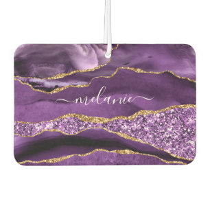 Agate Purple Violet Gold Your Name Air Freshener