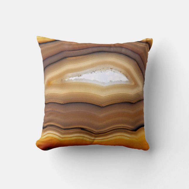 AGATE QUARTZ THROW PILLOW (Front)