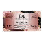 Agate Rose Or avec Parties scintillant Face Hair H