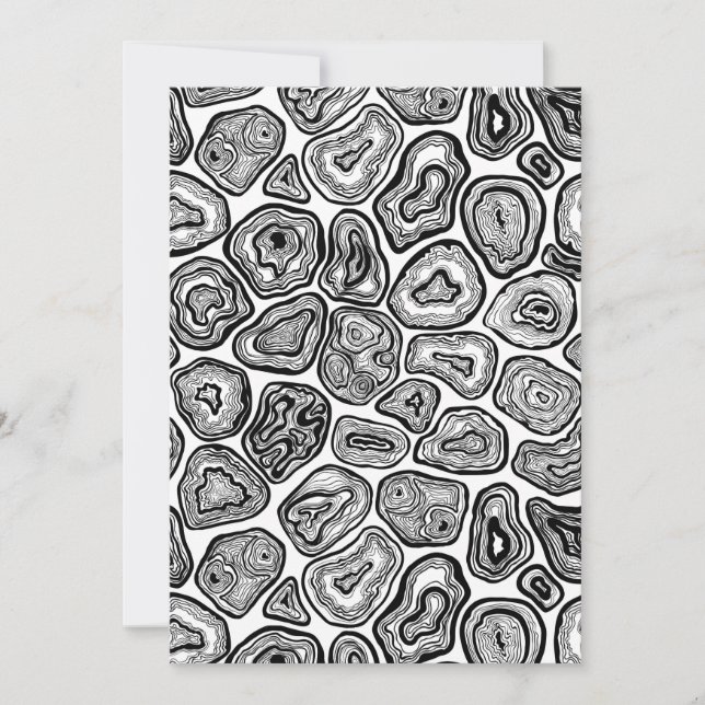 Agate slices in black and white (Front)