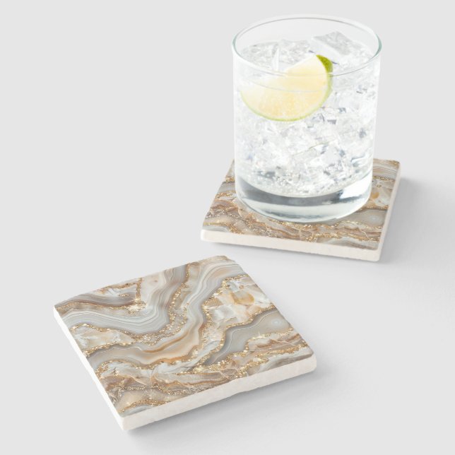 Agate Stone Coaster (Side)