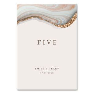 Agate Stone Marble Table Number