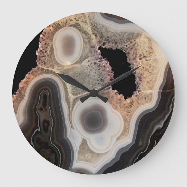 Agate Stone Wall Clock (Front)