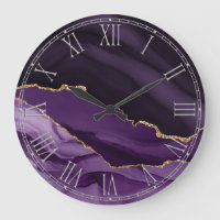 Agate violet Décor Maison Grande horloge