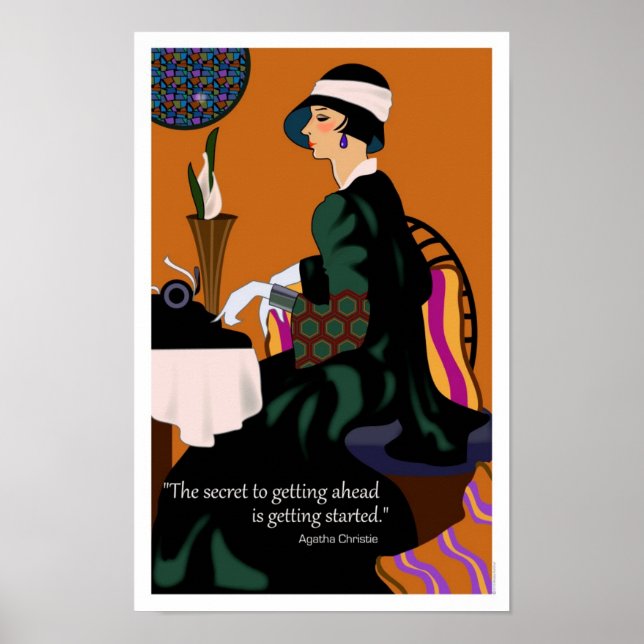 Agatha Christie Motivational Poster (Front)