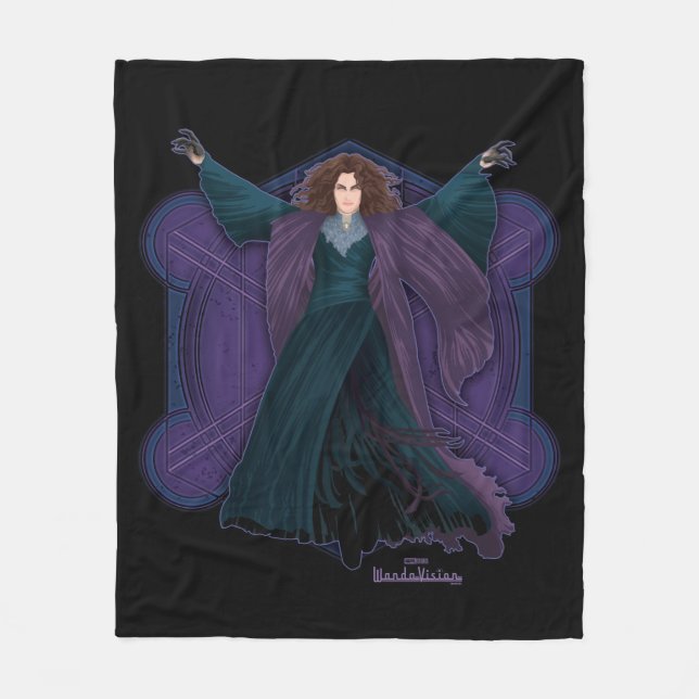 Agatha Harkness Fleece Blanket (Front)