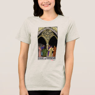 Agatha Three of Pentacles Tarot Graphic Tri-Blend Shirt