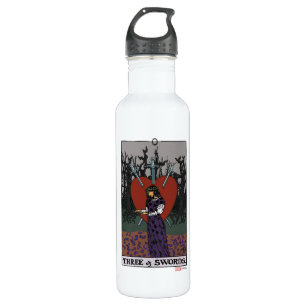 Agatha   Three of Swords Tarot Graphic 710 Ml Water Bottle