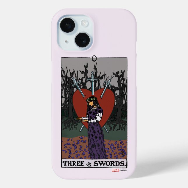 Agatha | Three of Swords Tarot Graphic Case-Mate iPhone Case (Back)