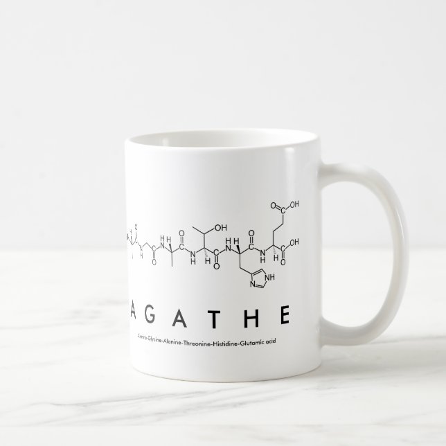 Agathe peptide name mug (Right)