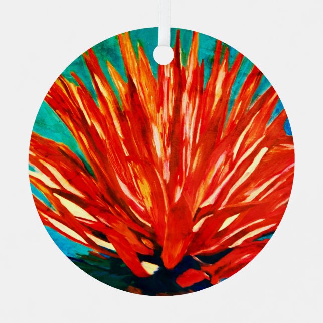 Agave Shine Metal Ornament (Front)