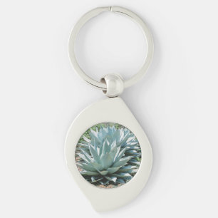 Agave Succulent Plant Cactus Green sage Keychain