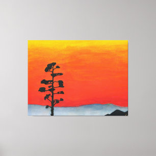 Agave Sunset Canvas Print