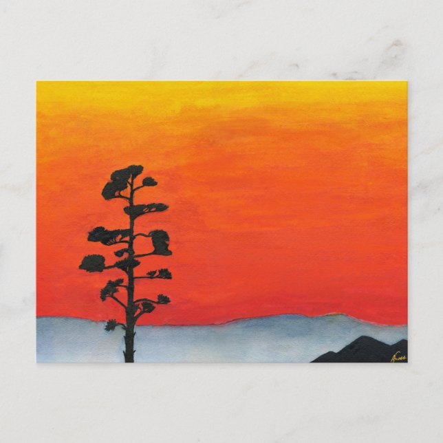 Agave Sunset Postcard (Front)