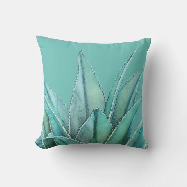 Agave Throw Pillow (Front)