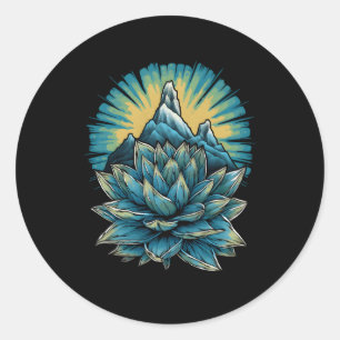 Agave Titanota Royal Agave Chalk Agave Succulent P Classic Round Sticker