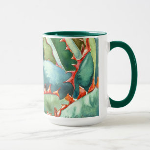 Agave watercolor mug by Debra Lee Baldwin