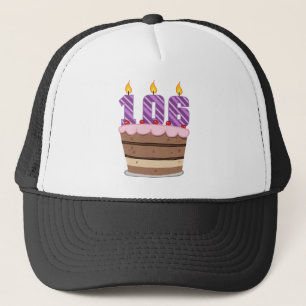 Age 106 on Birthday Cake Trucker Hat