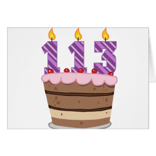 Age 113 on Birthday Cake